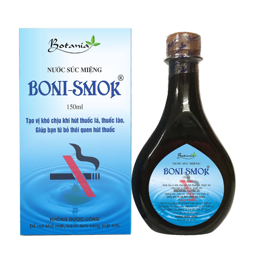 Boni-smok - Nước súc miệng cai thuốc lá