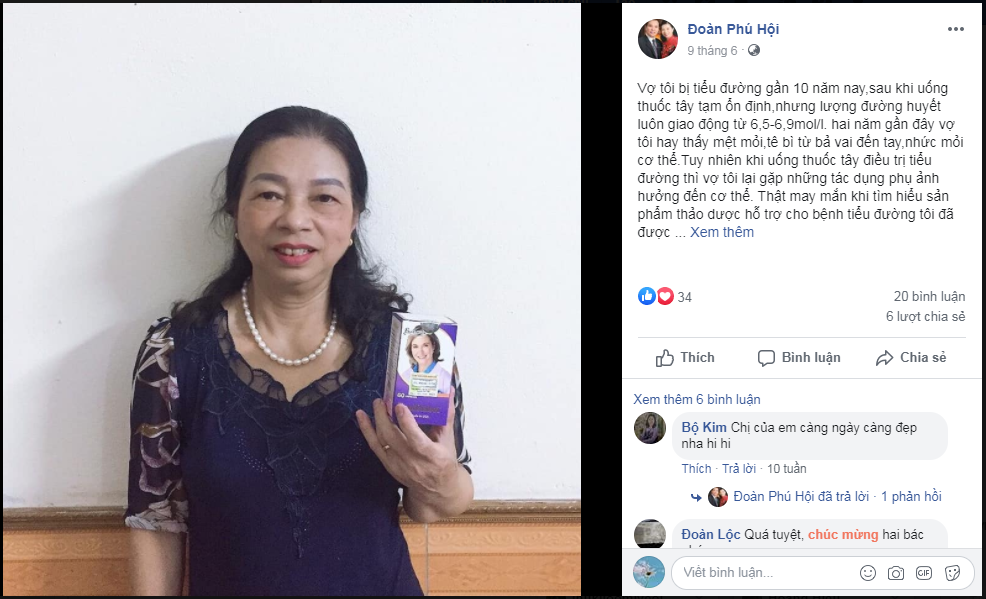 Chia sẻ của chồng cô Cô Phan Thị Tiến