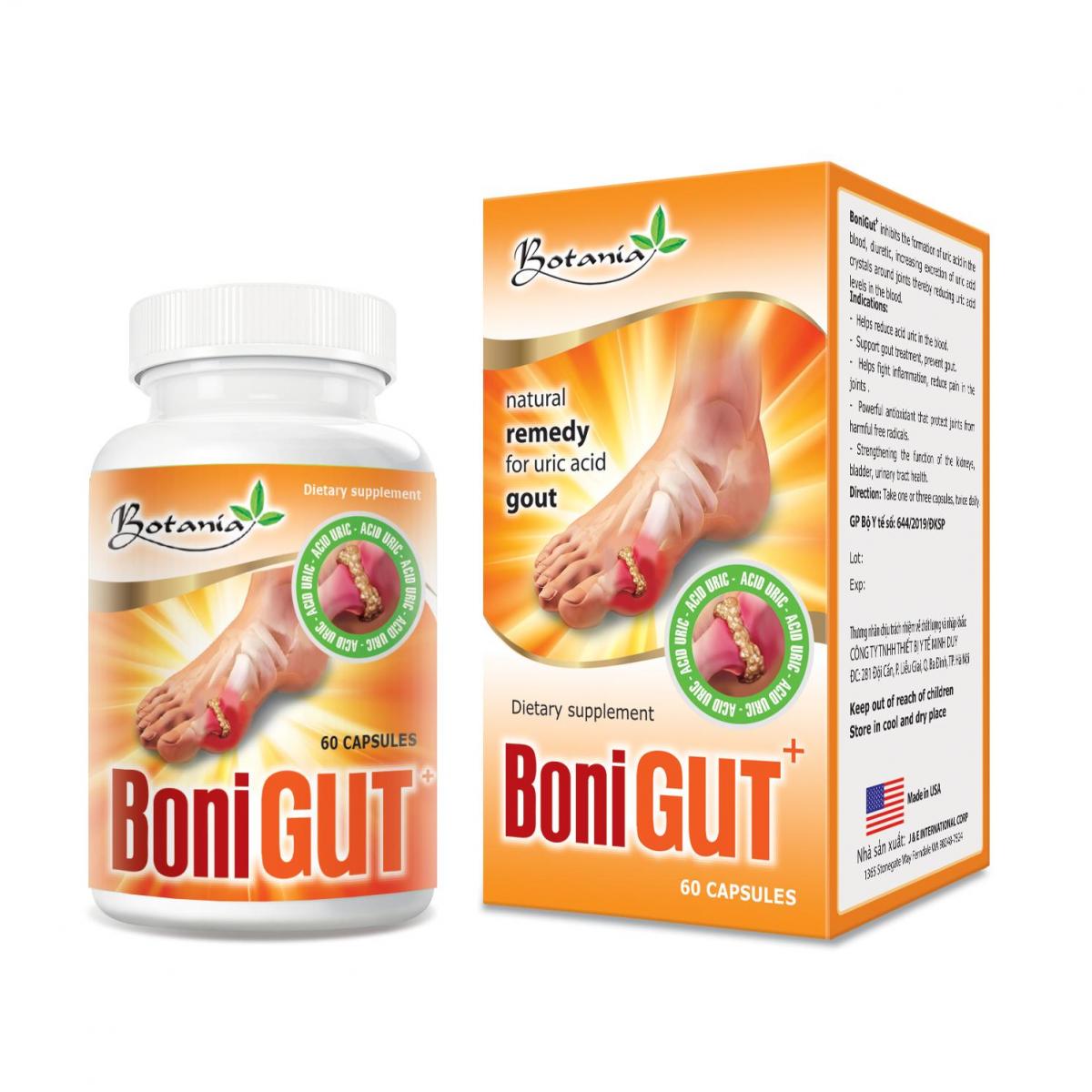 Sản phẩm BoniGut+ được nhập khẩu từ Mỹ.