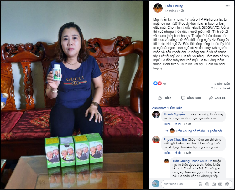 Chia sẻ của chị Trần Kim Chung (47 tuổi) ở 81 Nguyễn An Ninh thành phố Pleiku, Gia lai