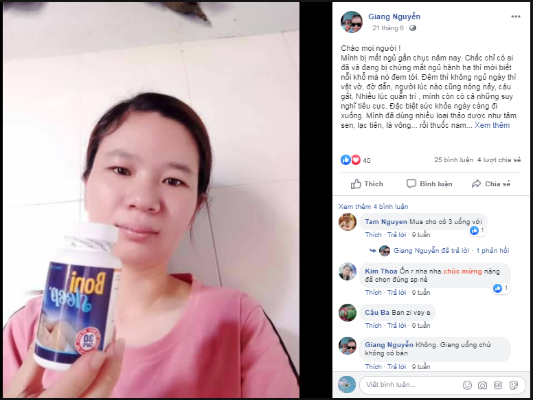 Chia sẻ của chị Nguyễn Thị Giang