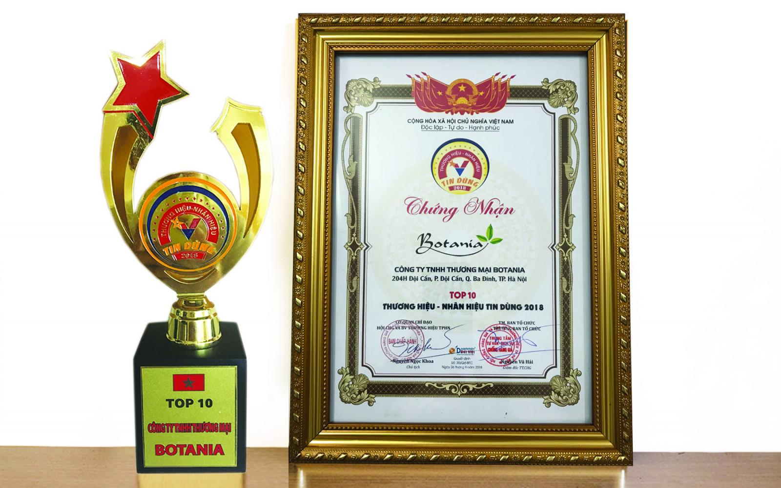 Botania là công ty phân phối thực phẩm bảo vệ sức khỏe hàng đầu Việt Nam