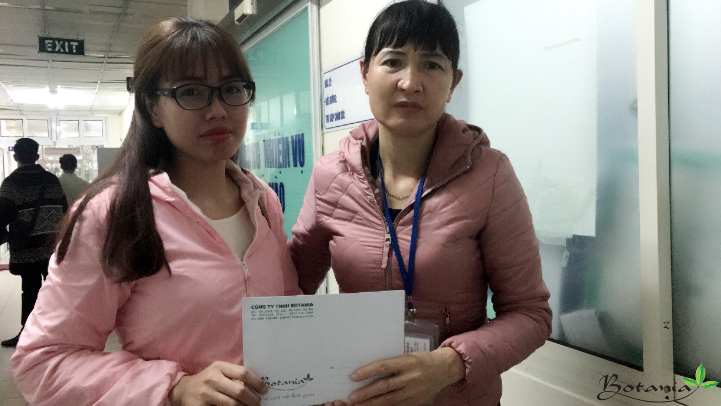 Công ty Botania giúp đỡ hoàn cảnh hai anh em sinh đôi bị tai nạn giao thông nguy hiểm tính mạng